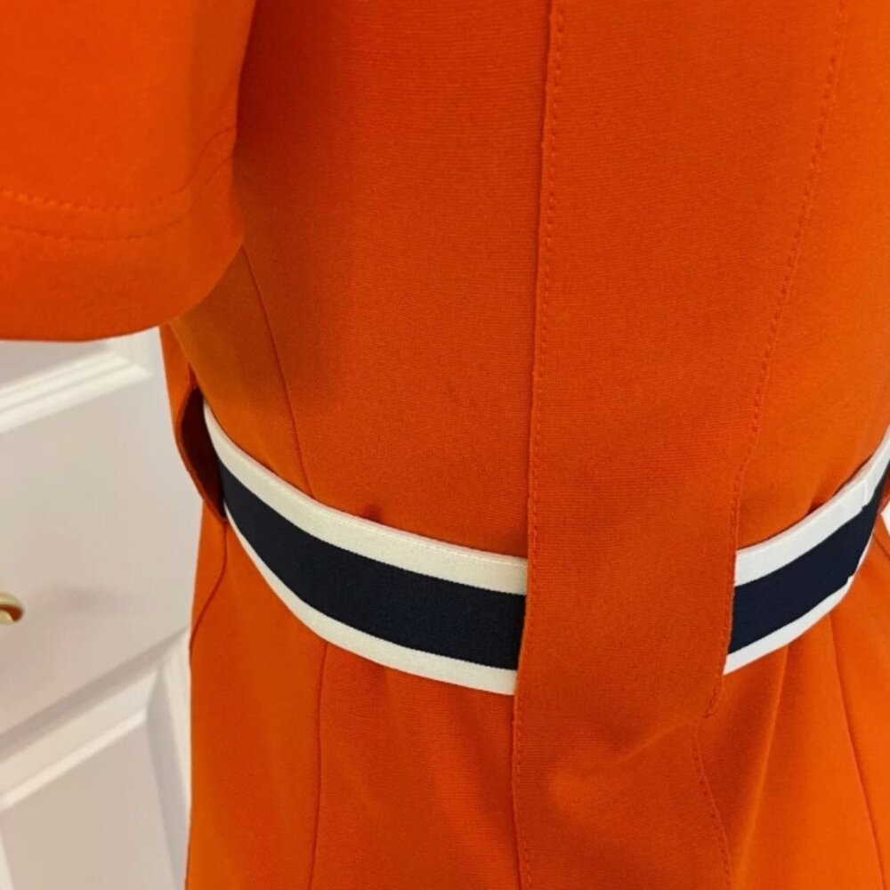 Akris Punto Bold Orange Midi Dress - Picture 13 of 15